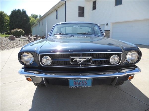 1965 Blue Ford Mustang Coupe