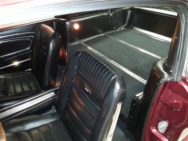 1965 Burgundy Ford Mustang Fastback