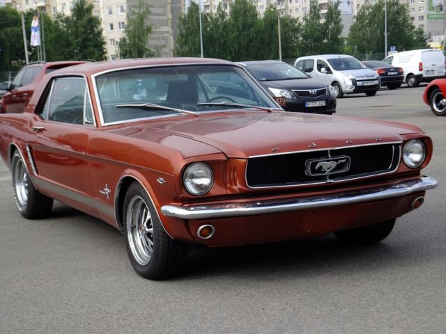 1965 Orange Ford Mustang Coupe