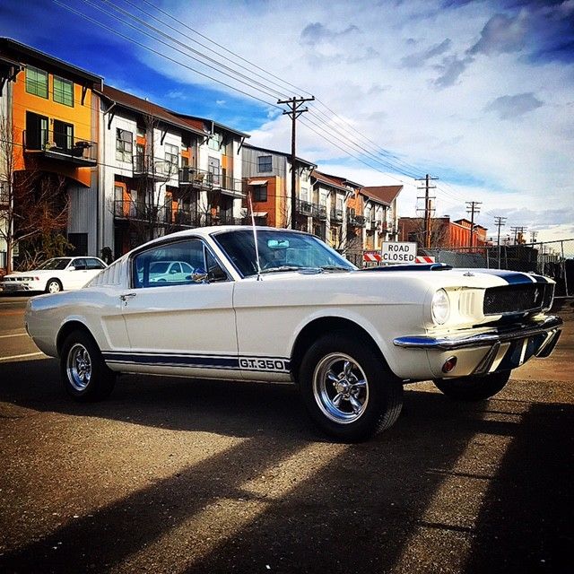 1965 White Ford Mustang Fastback