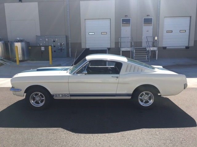 1965 White Ford Mustang Fastback