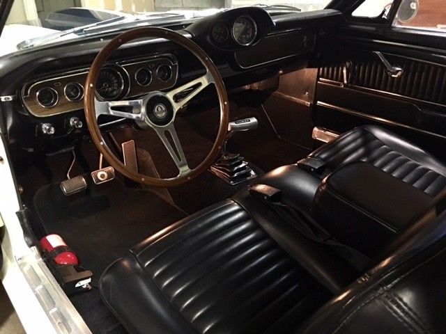 1965 White Ford Mustang Fastback
