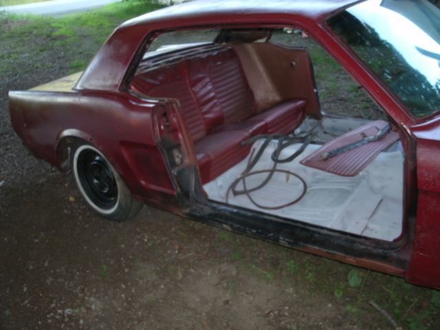 1965 Red Ford Mustang