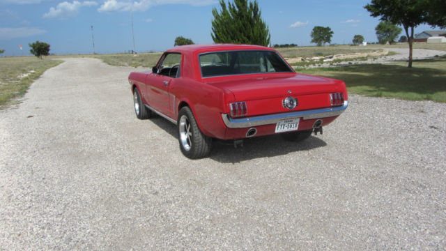 1965 Red Ford Mustang