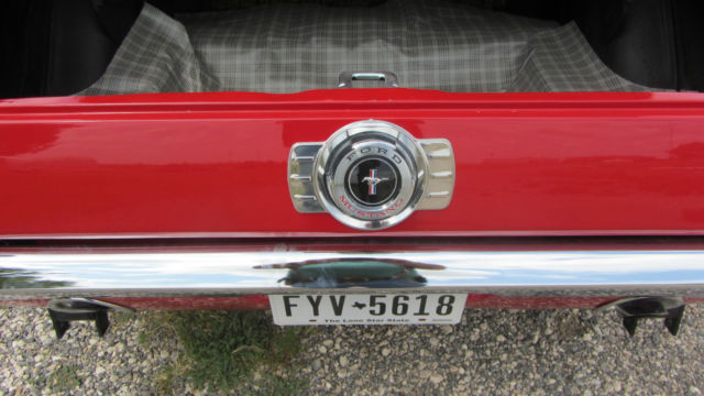 1965 Red Ford Mustang