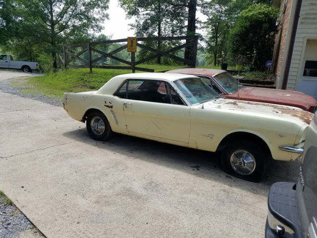 1965 Yellow Ford Mustang Coupe