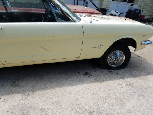 1965 Yellow Ford Mustang Coupe