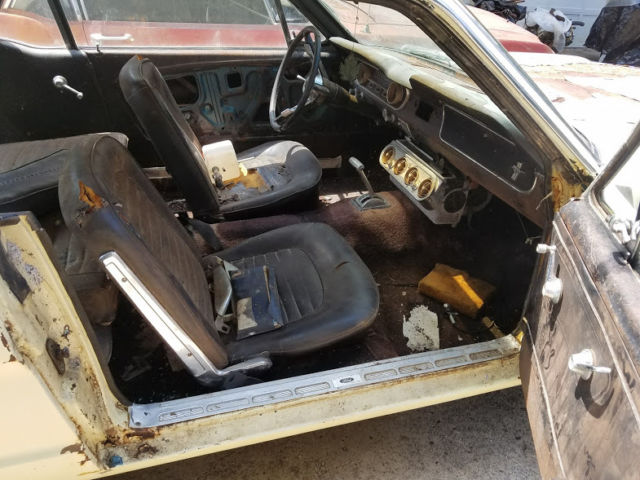 1965 Yellow Ford Mustang Coupe