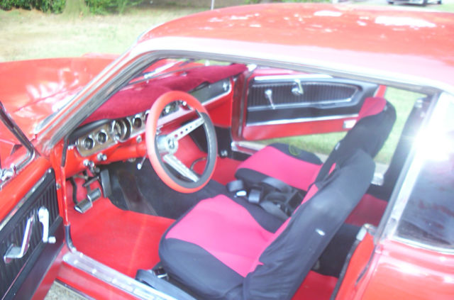 1965 Red (ORIGINALLY SILVER-BLUE METALLIC) Ford Mustang Hard top Coupe