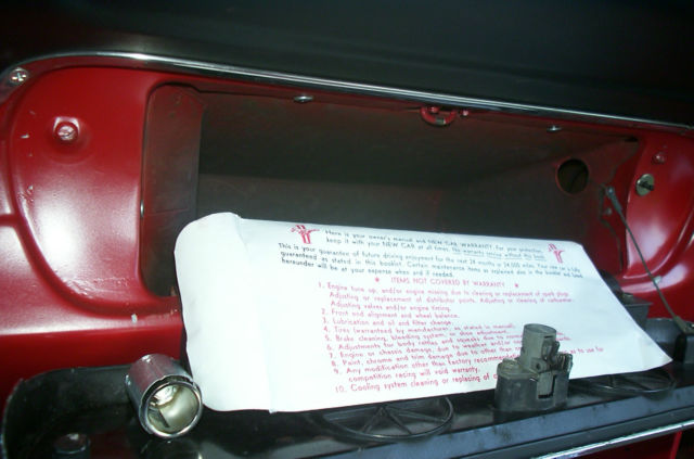 1965 Red (ORIGINALLY SILVER-BLUE METALLIC) Ford Mustang Hard top Coupe