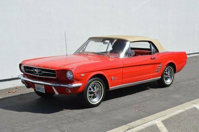 1965 Red Ford Mustang Convertible