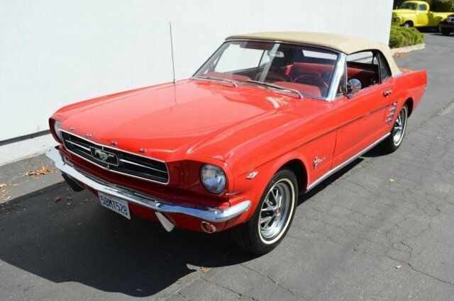 1965 Red Ford Mustang Convertible