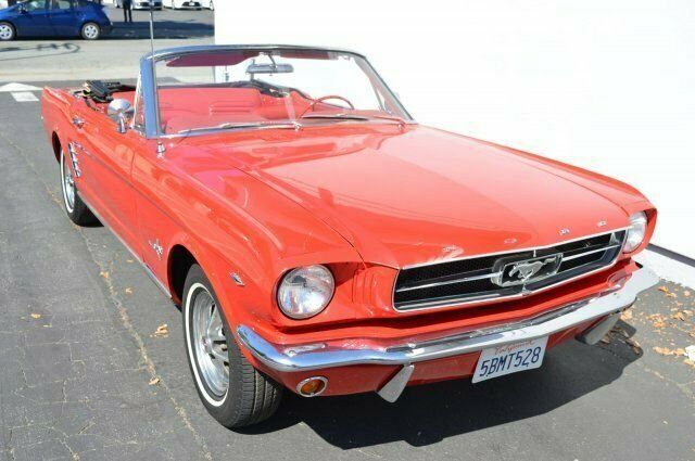 1965 Red Ford Mustang Convertible