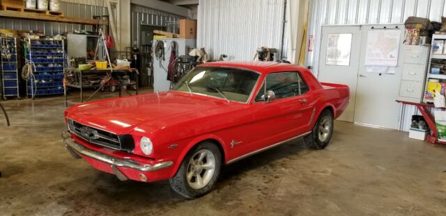 1965 Red Ford Mustang