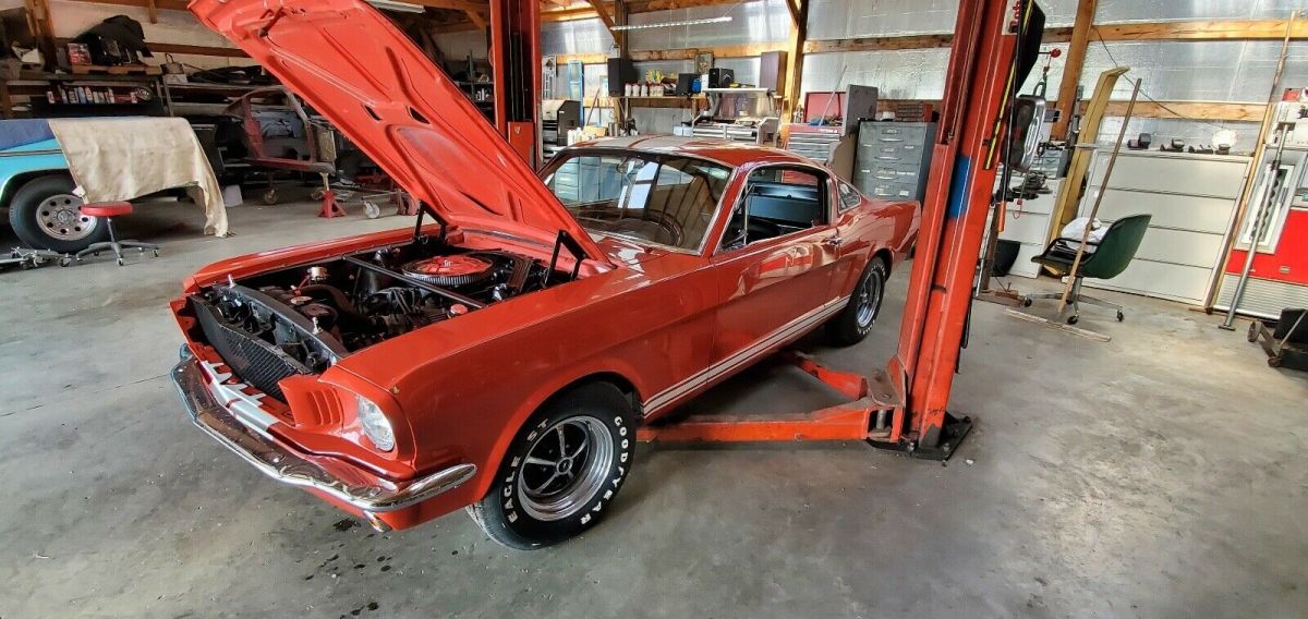 1965 Red Ford Mustang