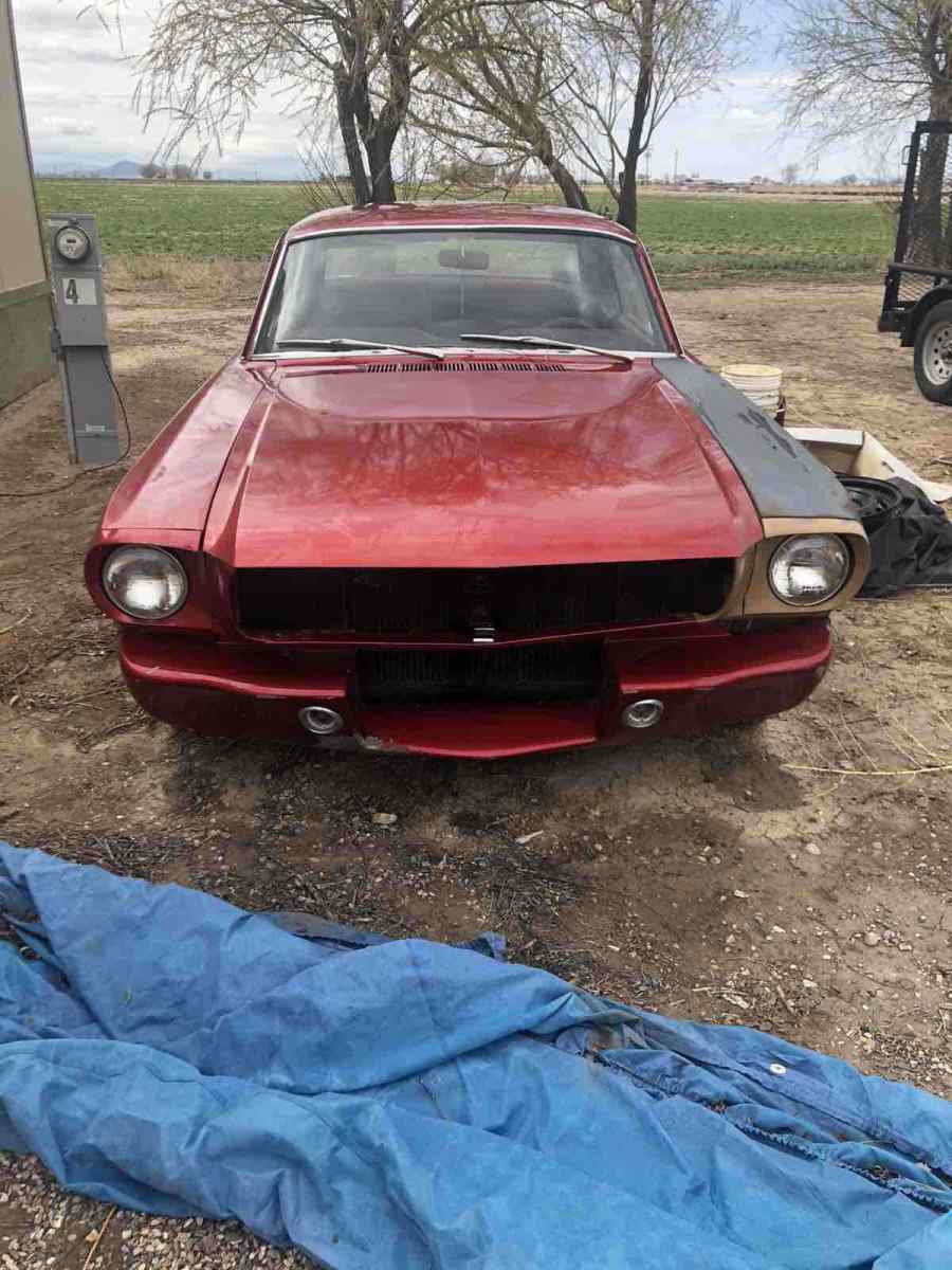 1965 Red Ford Mustang