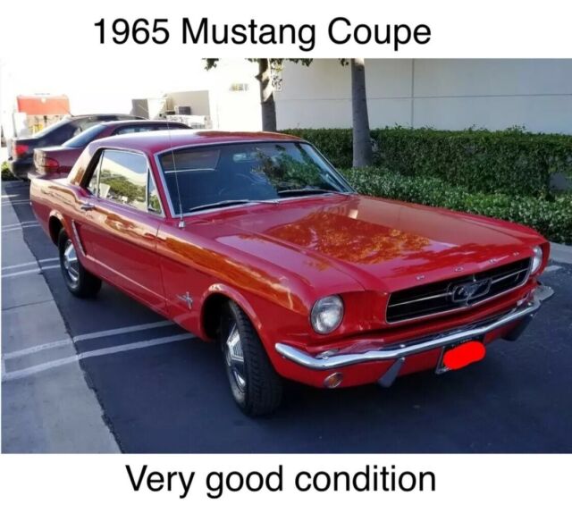 1965 Red Ford Mustang Coupe