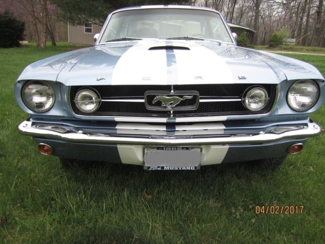1965 Blue Ford Mustang Coupe