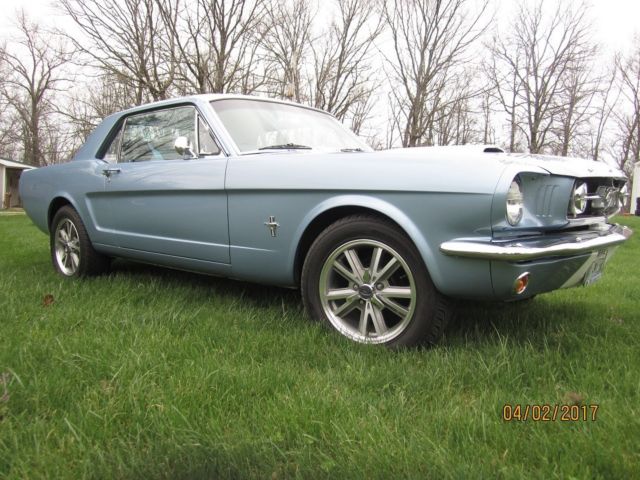 1965 Blue Ford Mustang Coupe