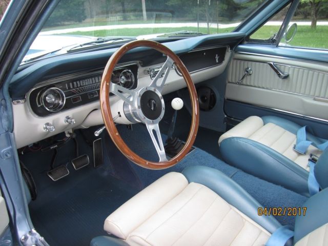 1965 Blue Ford Mustang Coupe