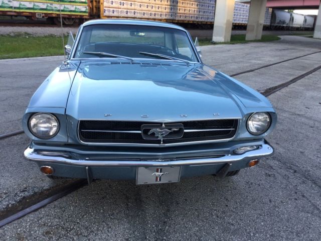 1965 Blue Ford Mustang Coupe