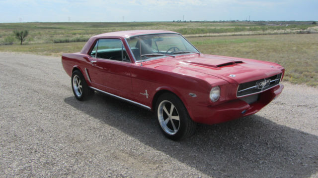1965 Red Ford Mustang