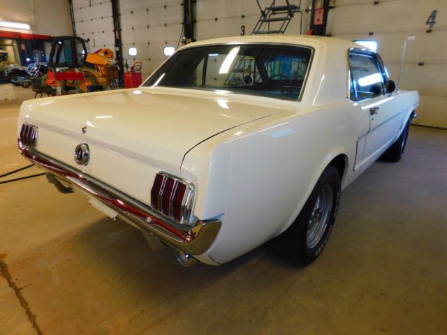 1965 White Ford Mustang Coupe