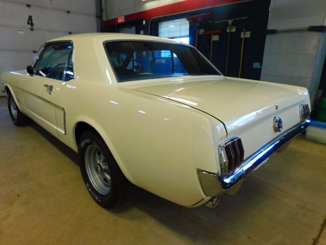 1965 White Ford Mustang Coupe
