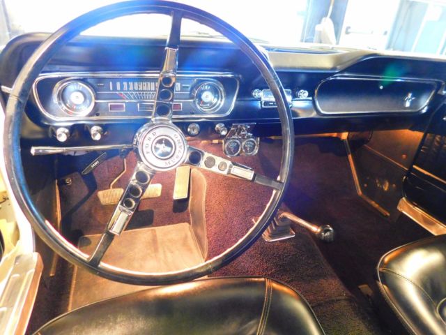 1965 White Ford Mustang Coupe