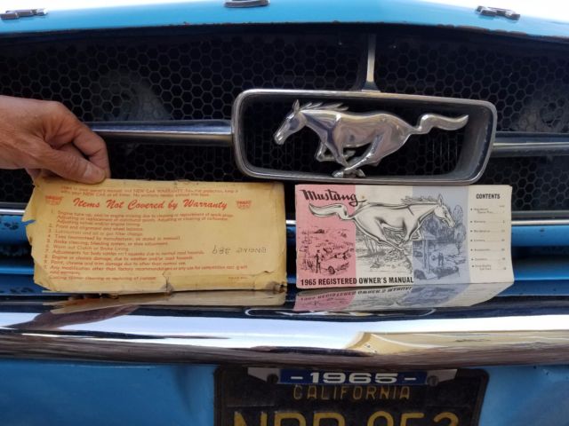 1965 Light Blue Ford Mustang Coupe