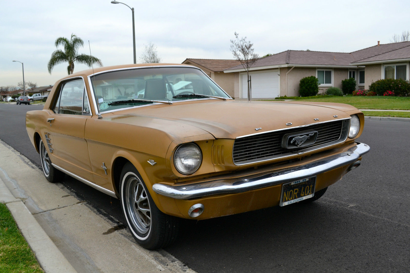 1966 Gold Ford Mustang Coupe