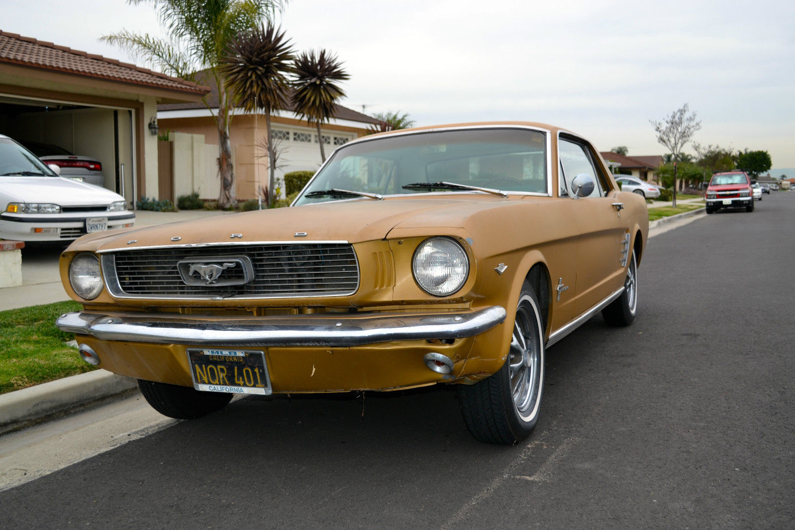 1966 Gold Ford Mustang Coupe