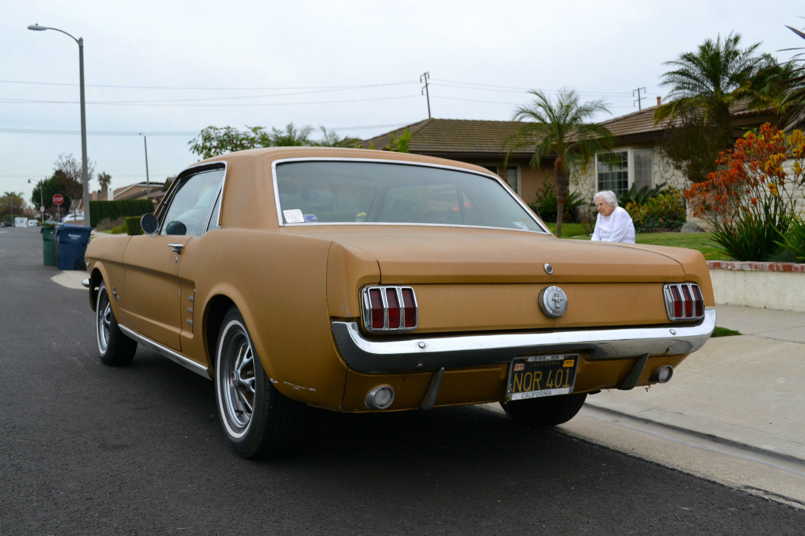 1966 Gold Ford Mustang Coupe