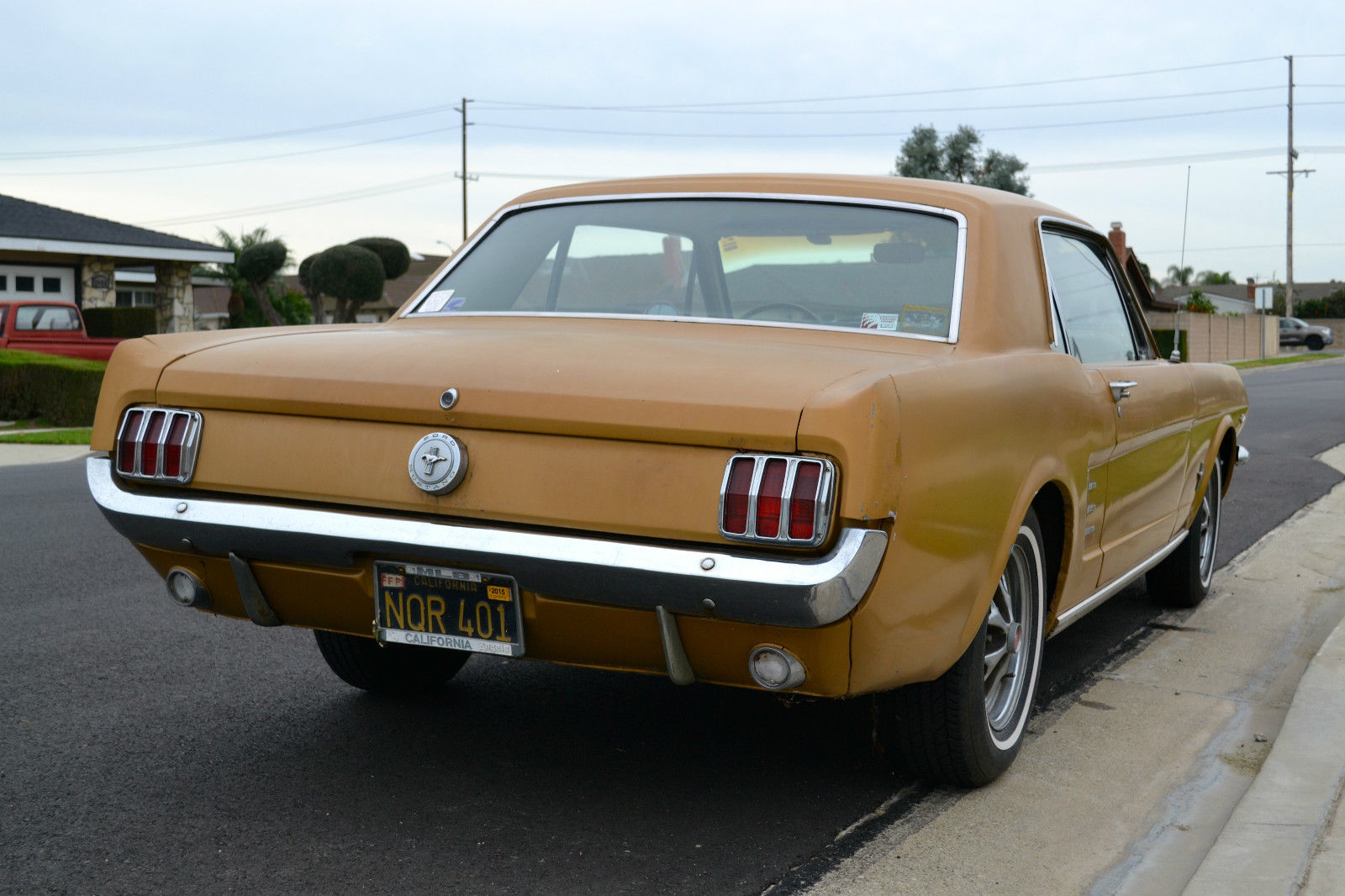 1966 Gold Ford Mustang Coupe