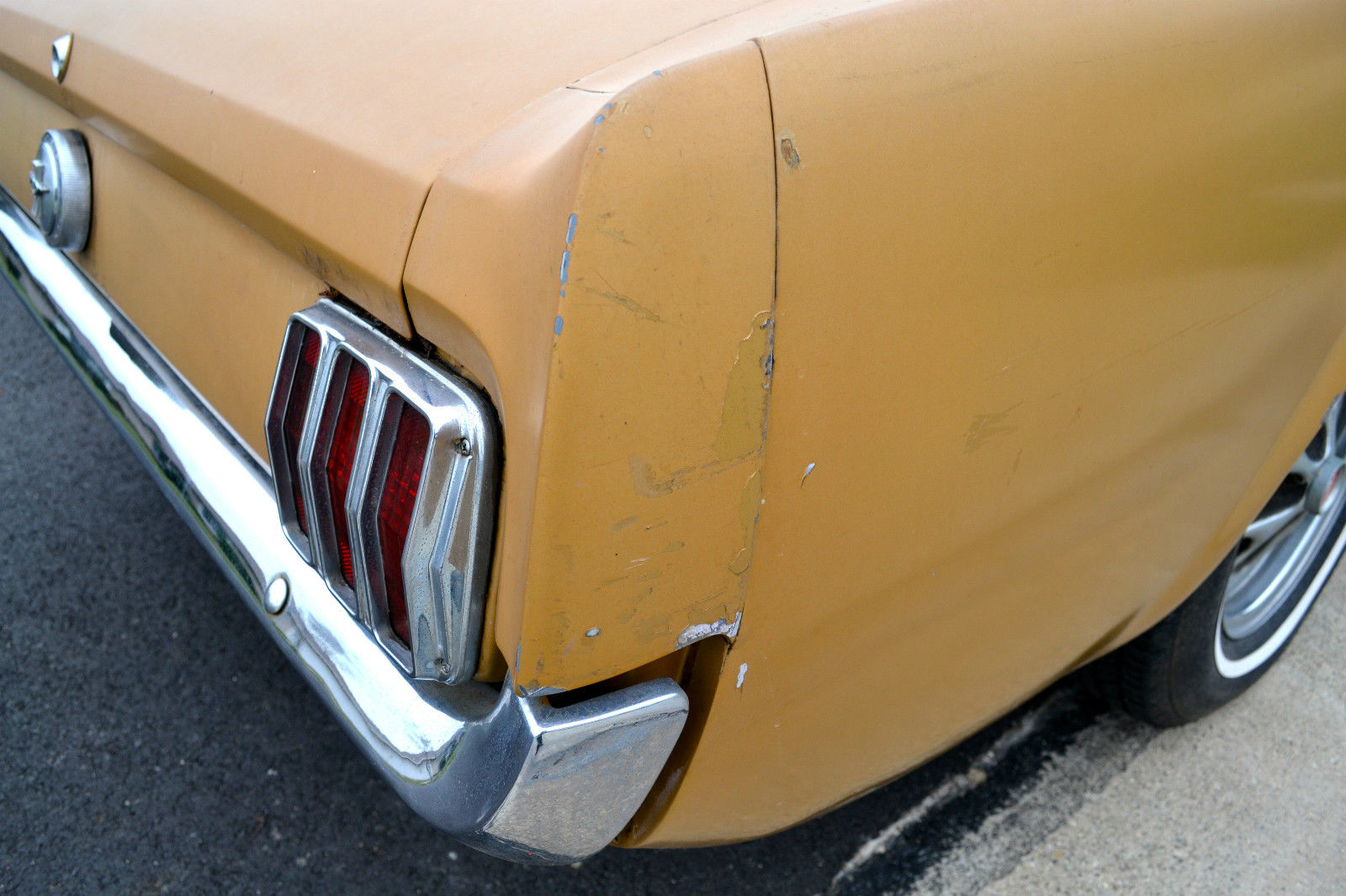 1966 Gold Ford Mustang Coupe