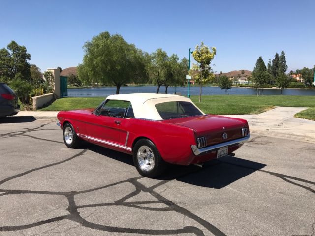 1965 Red Ford Mustang