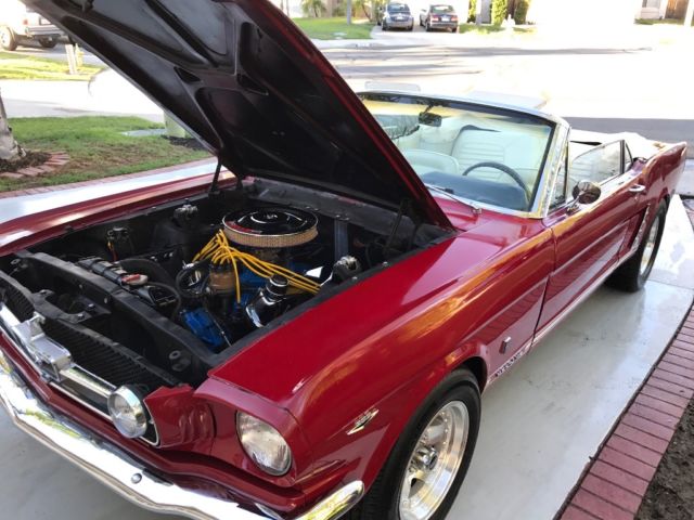 1965 Red Ford Mustang