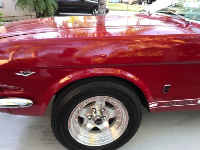 1965 Red Ford Mustang