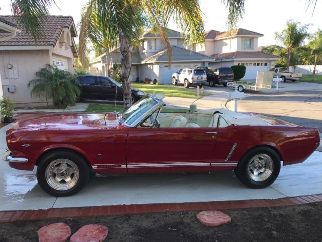 1965 Red Ford Mustang