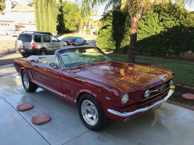 1965 Red Ford Mustang