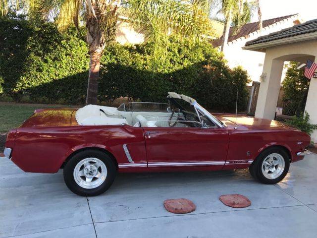 1965 Red Ford Mustang