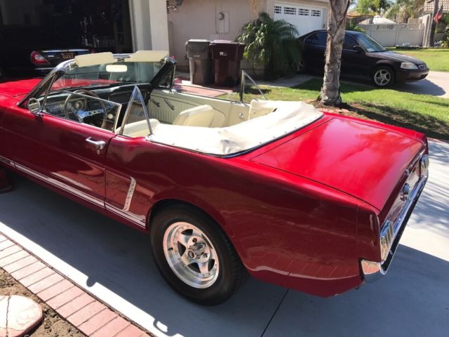 1965 Red Ford Mustang