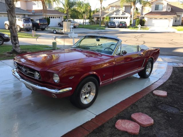 1965 Red Ford Mustang