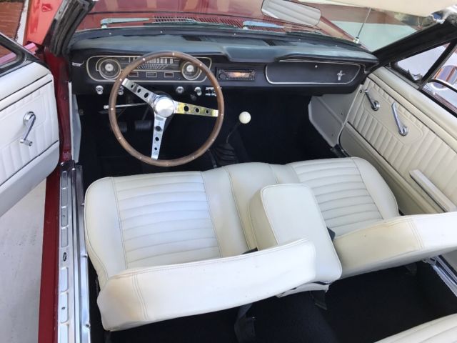 1965 Red Ford Mustang