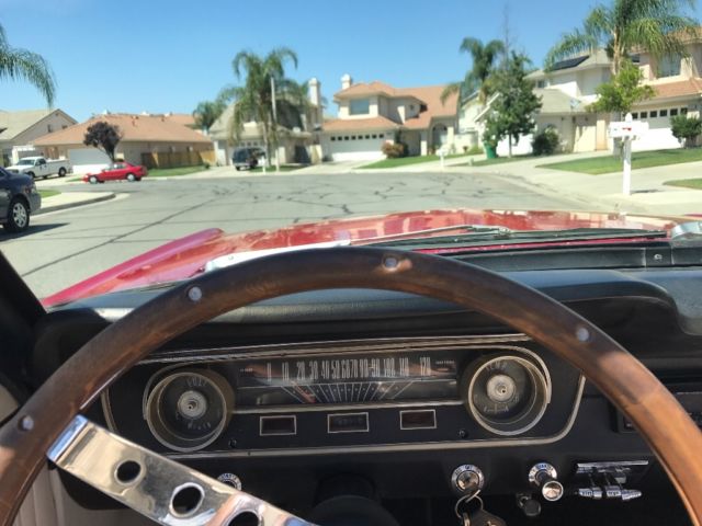 1965 Red Ford Mustang