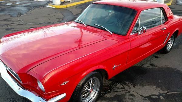 1965 Red Ford Mustang Coupe