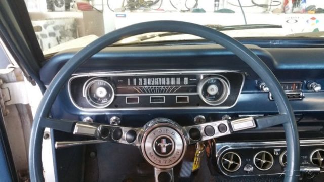 1965 White Ford Mustang