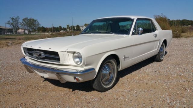 1965 White Ford Mustang