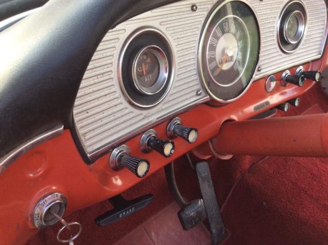 1965 Red Ford F-100 Standard Cab Pickup