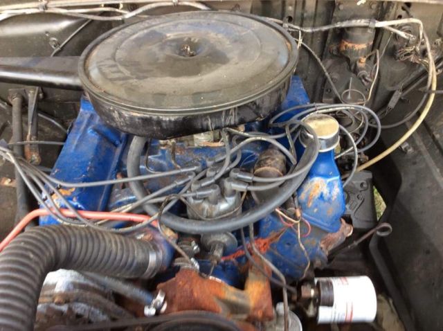 1965 Red Ford F-100 Standard Cab Pickup